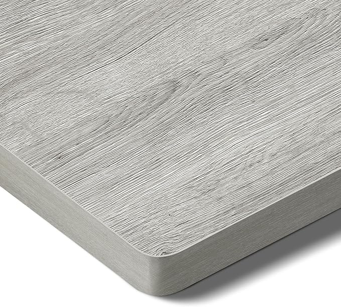 Whole-Piece Particle Board Table Top for Standing Desk and Home Office Desk DIY 48x24x1 Inch Grey Oak Veneers Desk Top