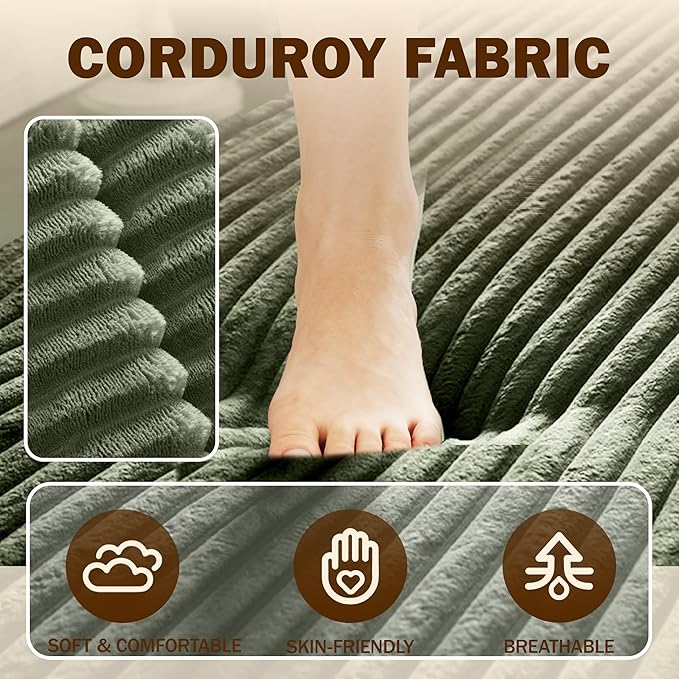 78 Folding Floor Sofa Bed Queen Full Size Folding Mattress Boneless Couch for Living Room 15 Seat Height Convertible Teddy Fabric Foam-Filled Loveseat Sleeper Sofa Bed