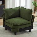 IPKIG Corner Seat Module for Modular Sectional Sofa Corner Module for Customizable Sectional Sofa Couch (Green Corner Seat Module)