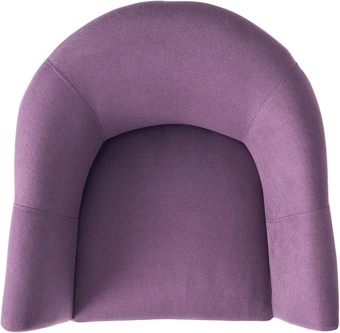 Plush Fabric Armchair: Comfortable Stylish Office &amp Living Room Chair with Wooden Legs