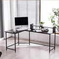 ivinta L Shaped Desk 62.2 Modern Corner Computer Desk with Monitor Stand for Small Spaces Living Room Home Office Bedroom 6404 (Dark Brown)