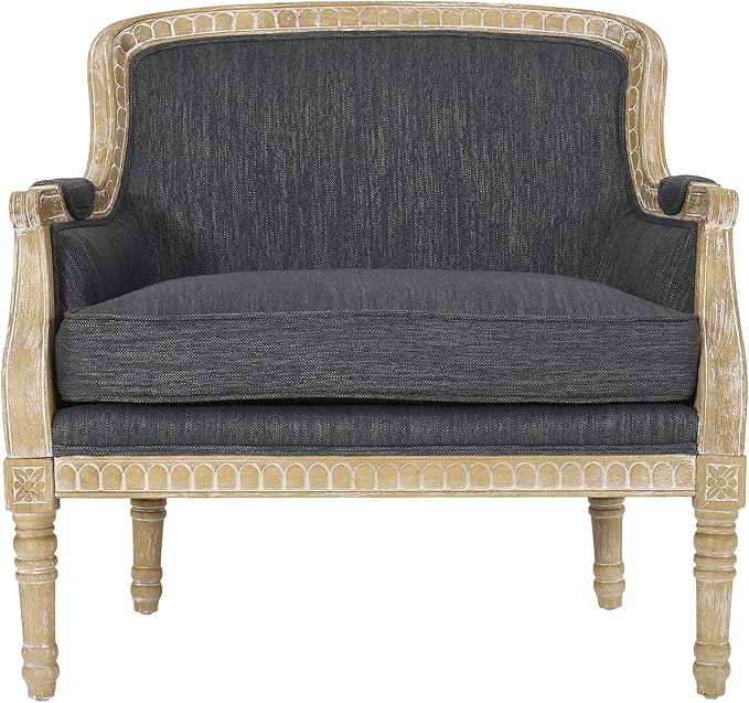 Christopher Knight Home Tamarisk Upholstered Club Chair - Charcoal/Natural