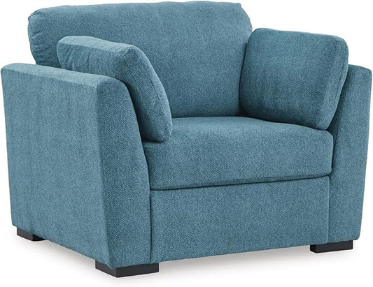 Signature Design by Ashley Keerwick Modern Upholstered Oversized Chair Blue