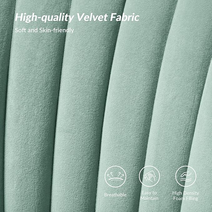 HULALA HOME Velvet Loveseat Sofa with Gold Legs Mid-Century Modern Upholstered Love seat Couch Tufted Small 2-Seat Sofa Armless for Living Room Bedroom Apartment Small Spaces SAGE