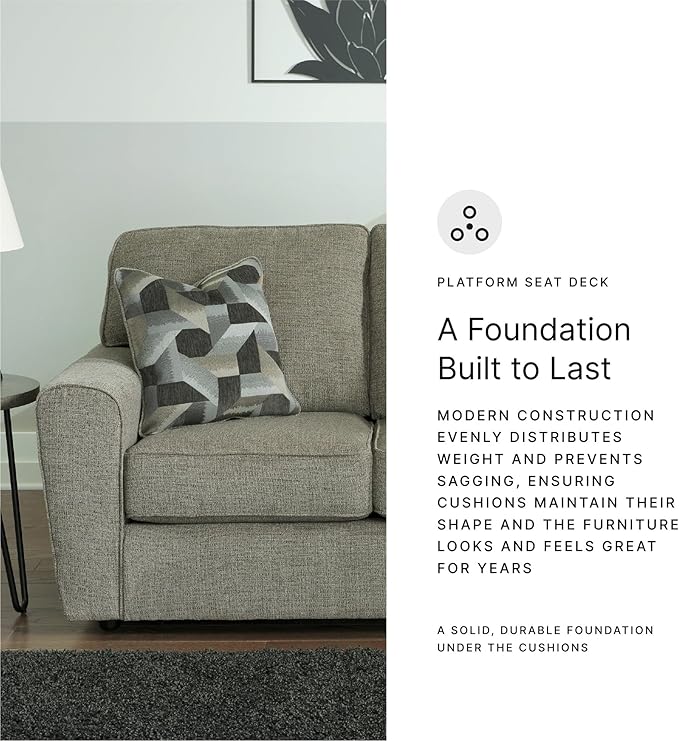 Signature Design by Ashley Cascilla Casual Loveseat Light Gray