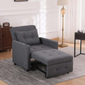 Convertible Chair Bed Sleeper for Adults 3 in 1 Sofa Beds Chair with USB Bedroom Sleeper Chair Pull Out Bed with Adjustable Back &amp Pocket Fabric Chair That Turns Into Beds for Living Room (Grey