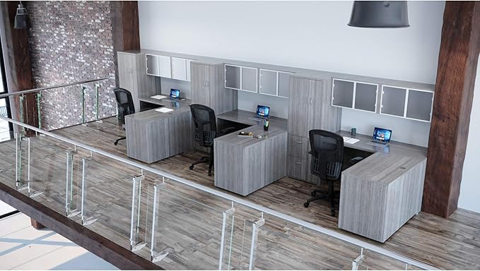 Lorell LLR69558 Weathered Charcoal Laminate Desking Pedestal