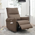 Ball &amp Cast Power Recliner Chair with USB and Type-c Ports270° Swivel Rocker Recliner Sofa W/Padded BackrestInfinite Position Power Lift Chairfor Living RoomBedroomHome TheatersBrown