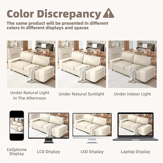 71 Loveseat Sofa for Living Room Deep Seat Mid Century Modern Chenille Fabric 2 Love Seat Couch Love Seats for Small SpaceLiving RoomStudioApartment