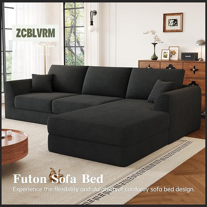 106” Modular Sectional Sofa Cloud Sectional Couch with Deep Seat Modern Modular L-Shape Sofa Couch with ChaiseUpholstered Boneless Couches for Living Room Bedroom No Assembly Required