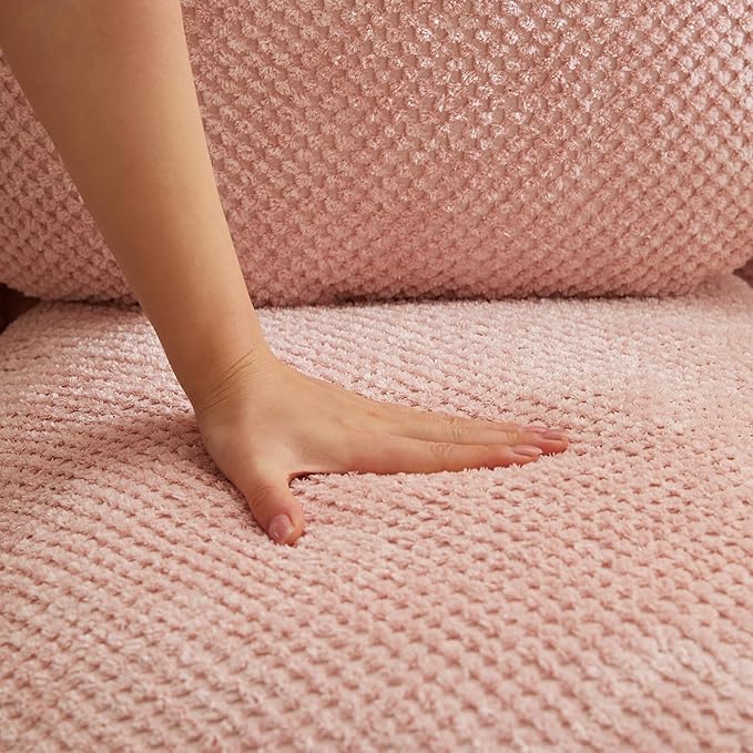 Lazy Sofa Couch 5 Adjustable Position Floor Sofa Fits with 2 Pillows Folding Tatami Lazy Bed Suit to Put in Bedroom Living Room (Pink)