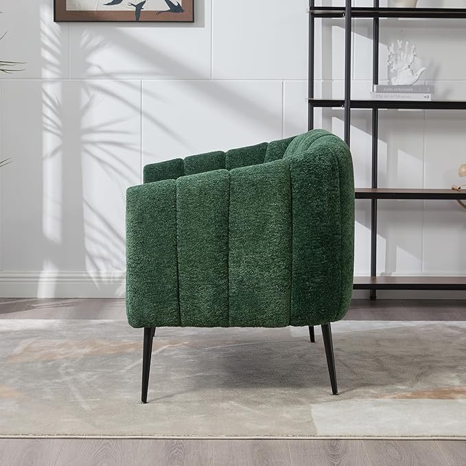 KEIKI 50.2'' Loveseat Sofa Upholstered Chenille Love Seat Couches Modern Deep Seat 2-Seat Sofa for Small Space Living Room Studio Apartment