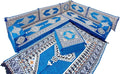 arabicsofa U Shaped Arabic Sofa Set – Royal Blue Modular Floor Seating for Guest Room