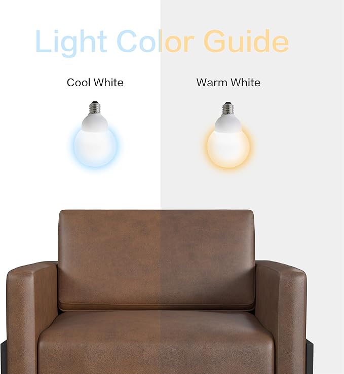 HomePop Modern Metal Frame Accent Chair|Homepop Home Décor|Accent Chairs for Living Room &amp Bedroom - Brown Faux Leather