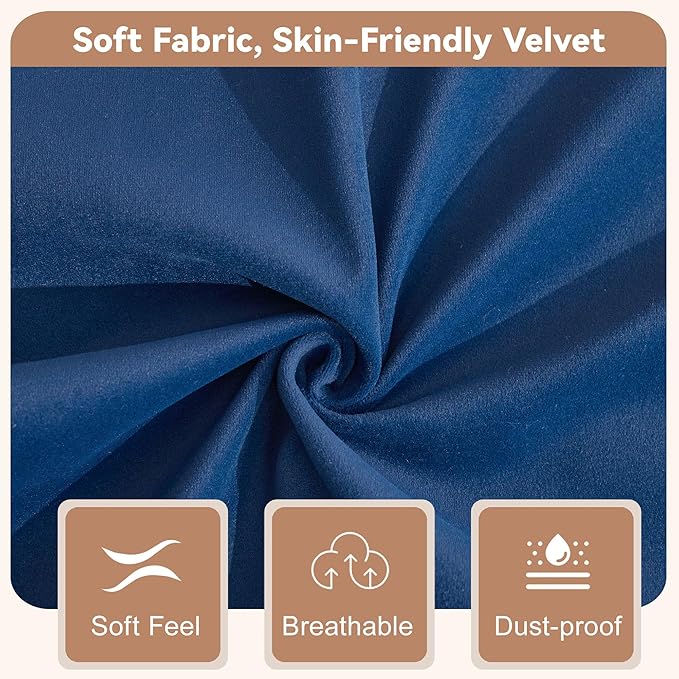 63 Velvet 3 in 1 Convertible Sleeper Sofa Bed Pull Out Couch Bed Loveseat with Adjustable Backrest Chaise Lounge USB Port &amp Side Pocket Modern Sofa for Living Room Small Spaces Blue
