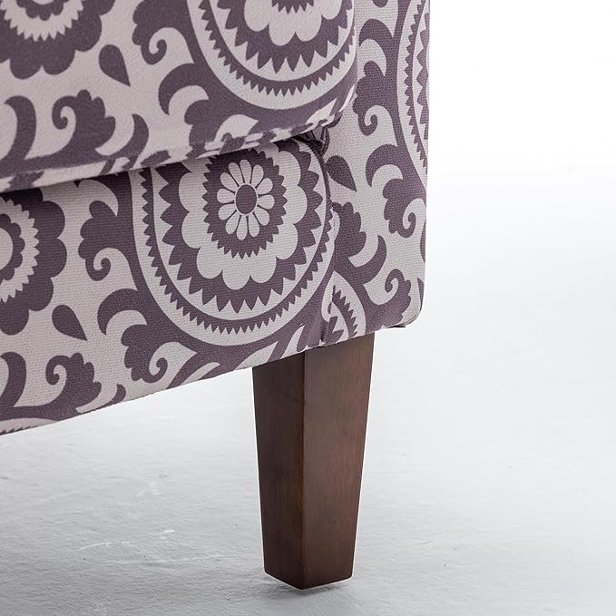 Contemporary Accent Arm Chair with Birch Wood Frame and Velvet Upholstery Armchair for Office and Living Room Decor Removable Cushions 02 Printed Fabric