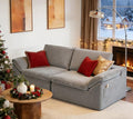 LINSY HOME 79 Modular Couch Modern Cloud Couch 2 Seater Loveseat Sofa with Double Layer Cushions Small Couches for Bedroom Apartment No Assembly Required Grey