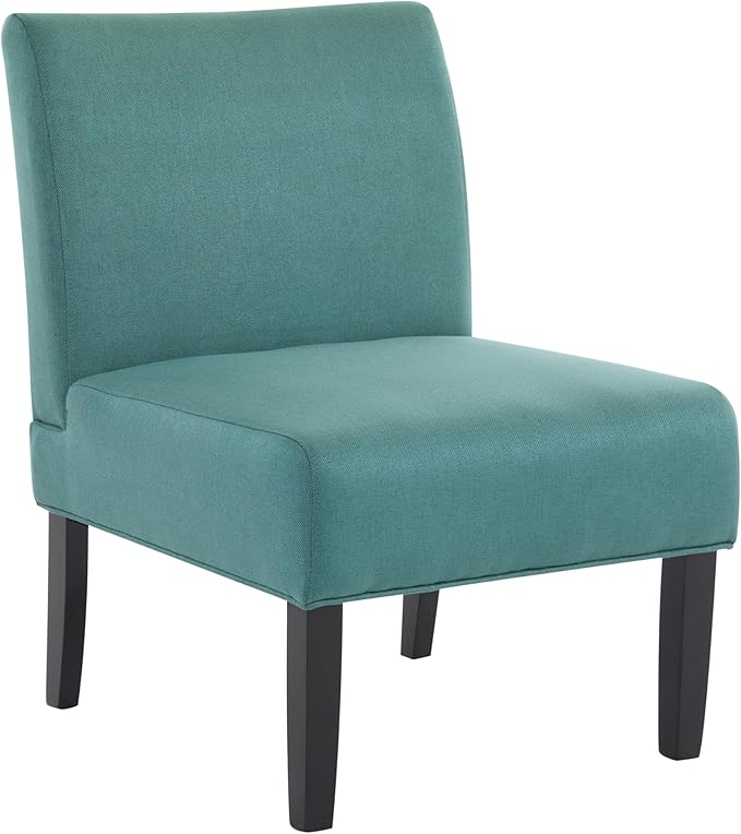 Christopher Knight Home Kassi Accent Chairs Set of 2 Upholstered Club Chairs Armless Chair Backrest Accent Chair Comfort Seating Club Chairs for Living Room Home Rest Bedroom Teal