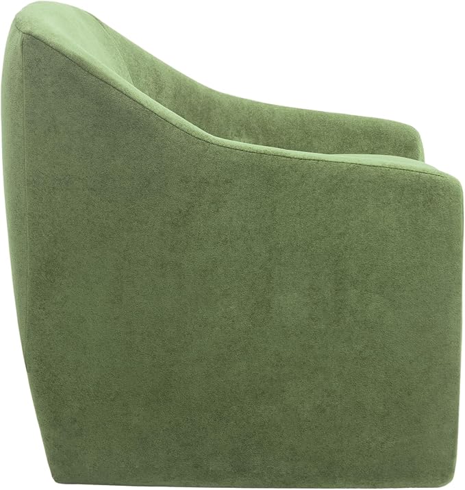 Accent Chair Modern Chenille Fabric Armchair for Living Room Comfy Upholstered Reading Single Sofa Chair for Bedroom (Chenille Green Set of 1)