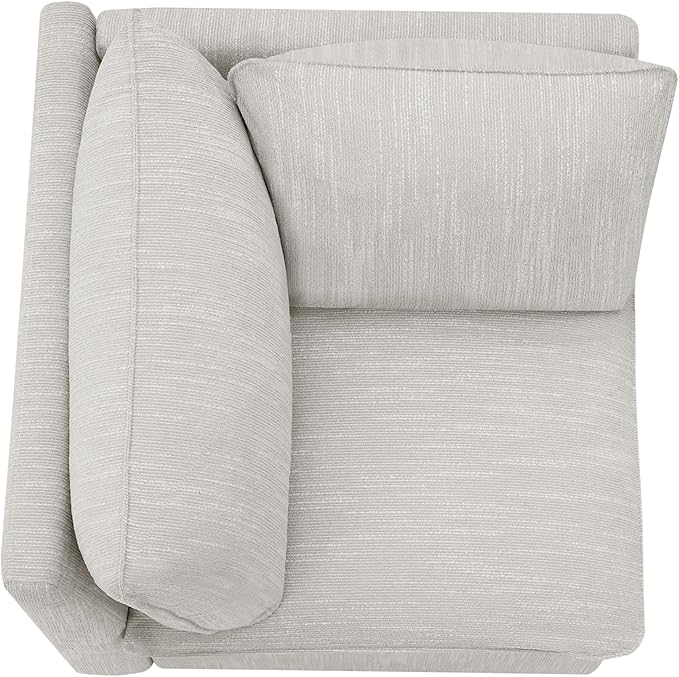 CHITA Modern Down Filled Upholstered Middle Corner Sectional for Modular Couch Snow