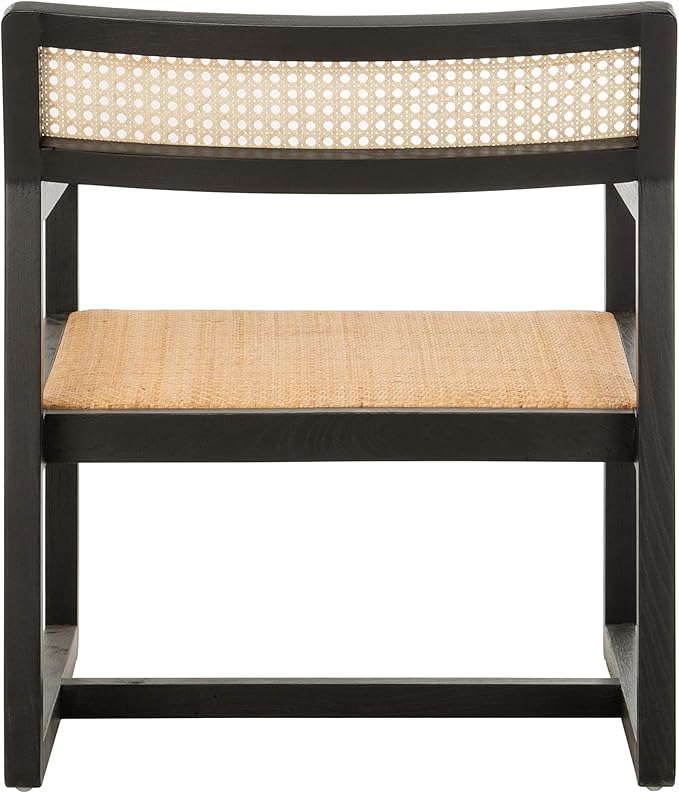 Safavieh Home Lula White and Natural Cane Accent Chair