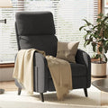 FLEXISPOT XC2 Recliner Chair for Adults Fabric Small Reclining Chair Home Theater Seating with Side Pockets Adjustable Modern Single Sofa Armchair Extended Footrest for Living Room(Gray)