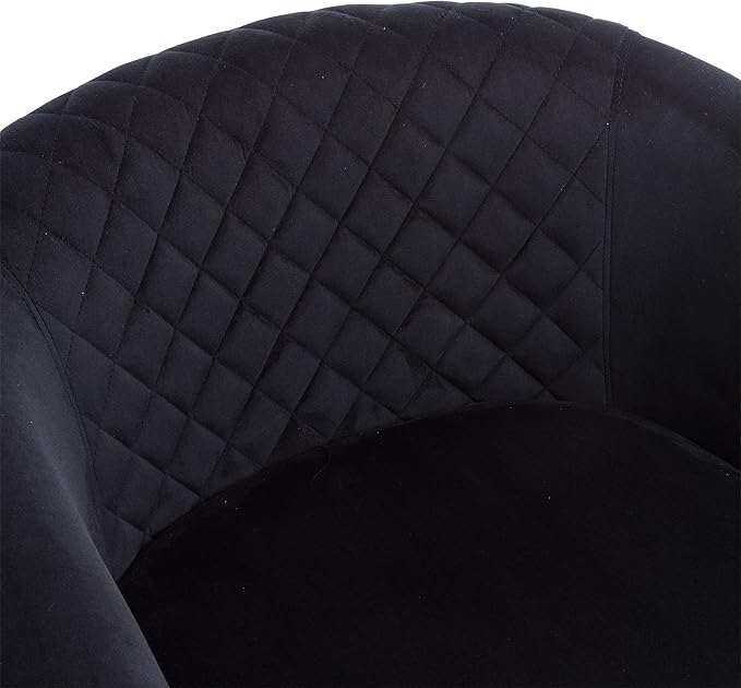 Swivel Barrel Chair Living Room Chair with Nailheads and Metal Base