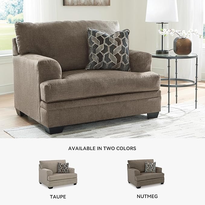 Signature Design by Ashley Stonemeade Contemporary Upholstered Oversized Chair with Reversible Cushion Gray