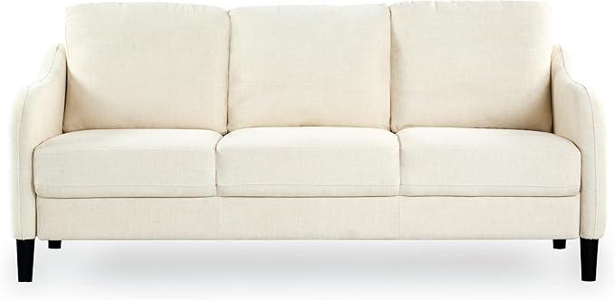 SAFAVIEH Couture Furniture Collection Edalynn Modern Cream 3-Seater Sofa