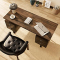LEEMTORIG Computer Desk with Drawers 59 inch Large PC Desk Gaming Desk Modern Industrial Study Student Writing Table Workstation for Home Office Bedroom Walnut Brown CTSZ-20401-WA