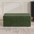 40 Memory Foam Couch Footrest Cloud Modular Sofa Ottoman Upholstered Floor Sofa Ottoman Upholstered Sofa for Bedroom Living Room No Assembly Required (Green Plush Corduroy Fabric)