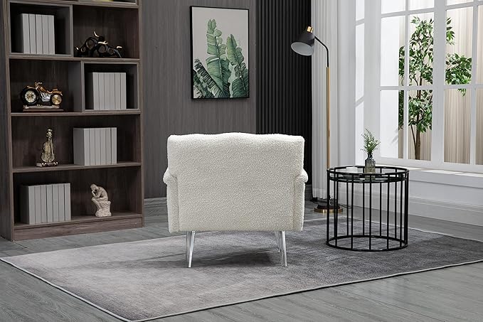Accent ChairLiving Room Chair Leisure Single Sofa with Acrylic feet