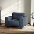AMADA HOMEFURNISHING 40 Living Room ChairsReading ChairAccent ChairSmall Sofa Couch for BedroomOversize Mid-Century Armchair with Deep SeatComfy Sofa Couch(Navy Blue)