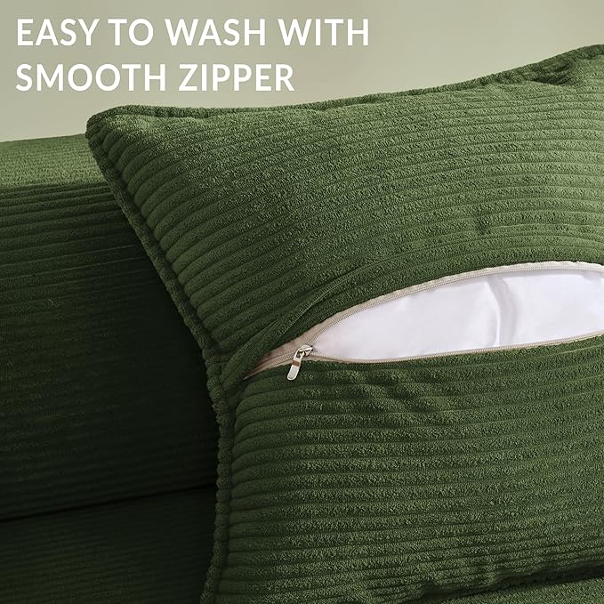 YINIX Foldable Sofa Bed 62'' Folding Floor Couch Compressed Convertable Sleeper Sofa Memory Foam Couch with Pillow Back Support Armrest 4-in-1 Futon Sofa Bed for Living Room Green