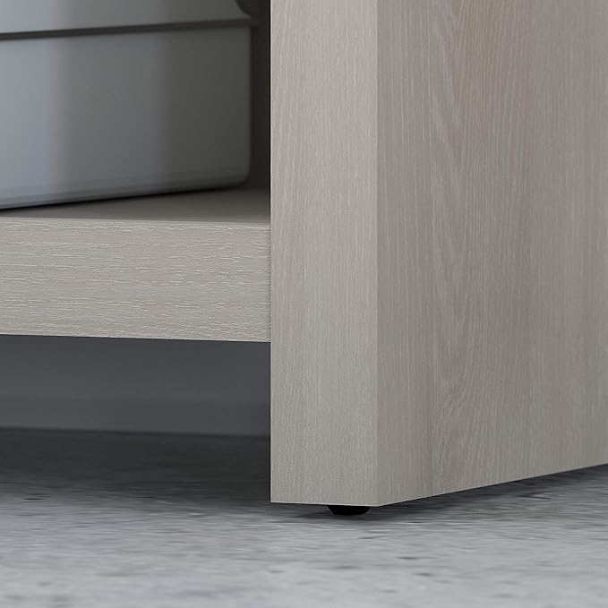 Bush Business Furniture Echo Bookcase Desk 56W Gray Sand