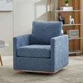 Chifee &amp Vingol 30.7 W Mid Century Modern Swivel Accent Chair for Living RoomBlue
