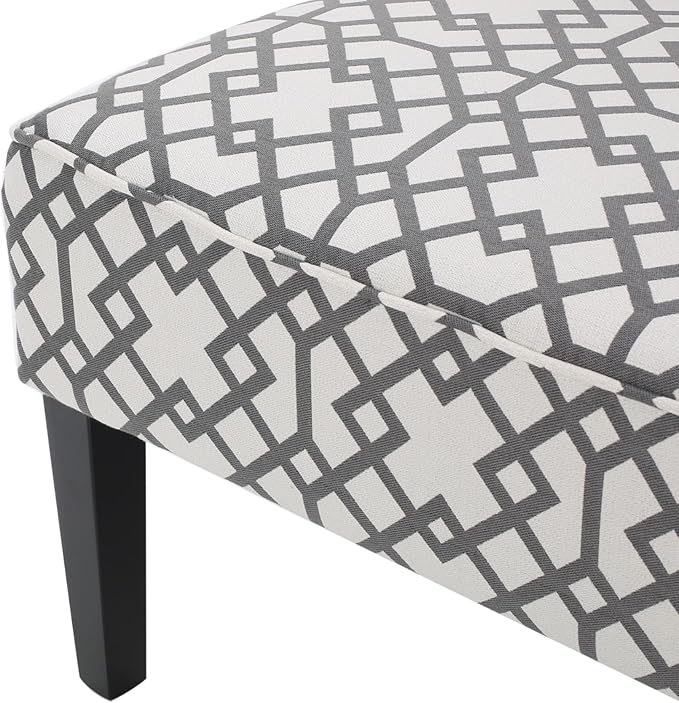 50'' Loveseat Sofa Modern Two-Seater Compact Upholstered Sofa for Small Space Bedroom Hallway Bench Geometric Pattern.