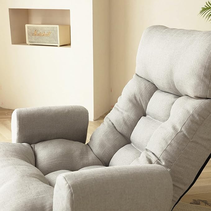 YAFF Adjustable Head and Waist Game Chair Lounge Chair in The Living Room 360 Degree rotatable Sofa ChairRotatable seat Leisure Chair Deck ChairLeisure Sofa and Lounge Chair combination-2598