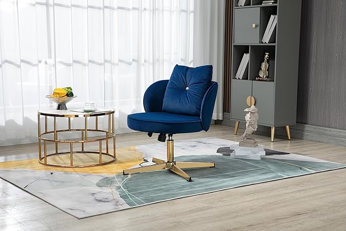 Chair Vanity Chair Modern Adjustable Home Computer Executive Chair Swivel Task Chair for Small Space Living Room Make up Studying