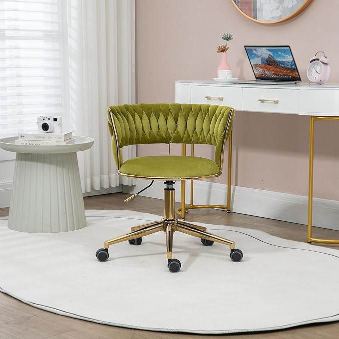 Chair Vanity Chair Modern Adjustable Home Computer Executive Chair Swivel Task Chair for Small Space Living Room Make up Studying