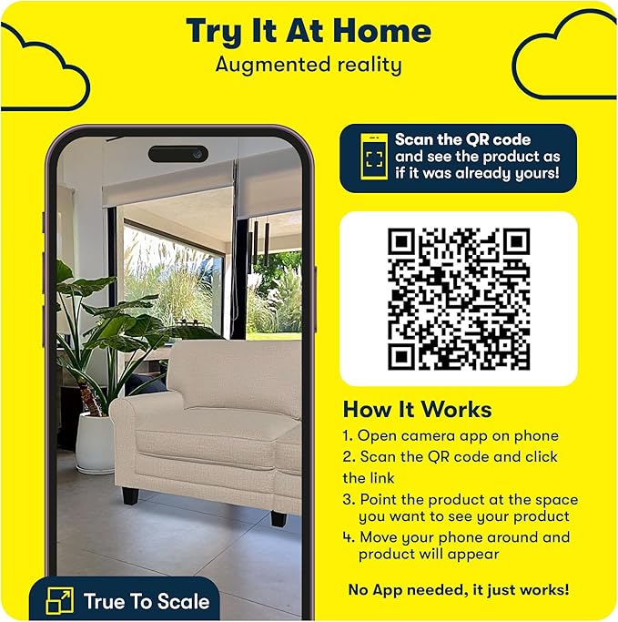 Serta Copenhagen 73 Rolled Arm Sofa Easy Care Polyester Soft Pillow Back Pocket Coil Seat Cushions Removable Covers Loveseat or Couch for Small Spaces Living Rooms or Bedrooms Buttercream
