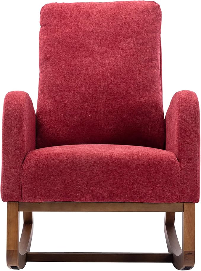 Living Room Comfortable Rocking Chair Living Room Chair Red
