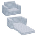 Delta Children Checkered Cozee Flip-Out Chair Blue