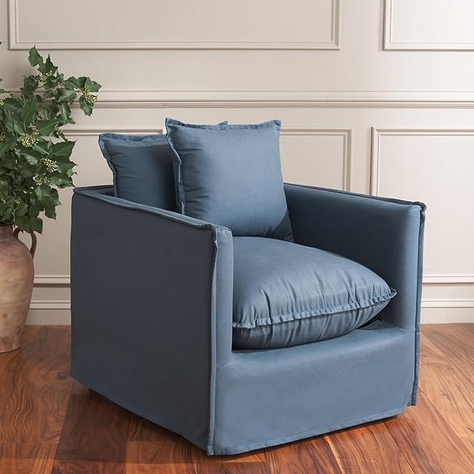 Safavieh Mercer Collection Joey Arm Chair Blue