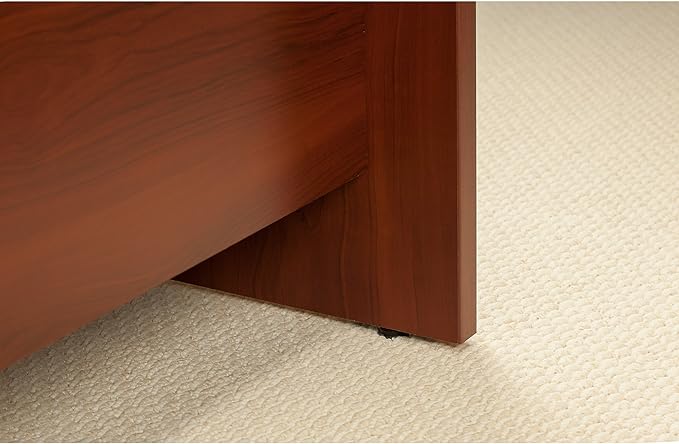 Bush Business Furniture Series C Elite 60W x 43D Left Hand Bowfront Desk Shell with 36W Return in Hansen Cherry