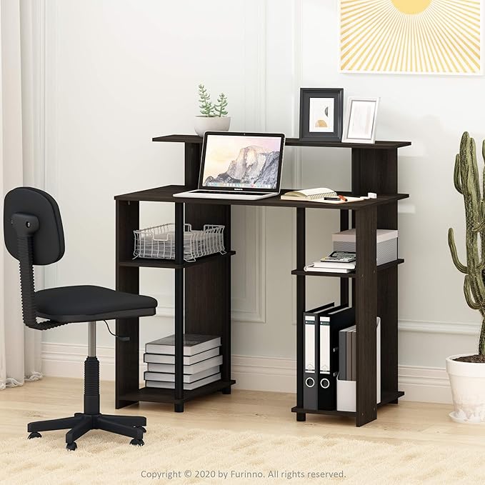 Furinno JAYA Simple Design Computer Writing Desk Walnut