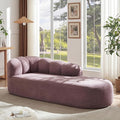 Christopher Knight Home Presie Upholstered Boneless Chaise Lounge Chair Indoor Comfy Chaise Lounge Sofa for Bedroom Modern Home Sofa Living Room No Assembly Required Light Purple