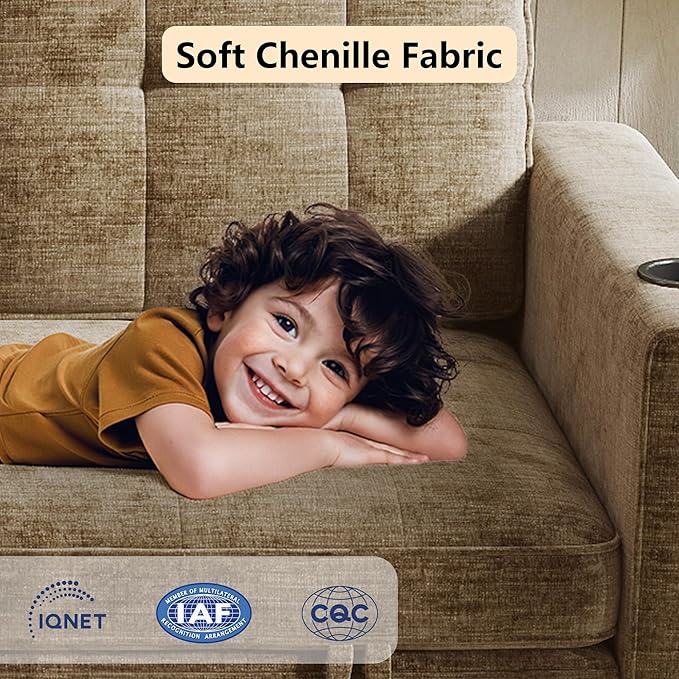 WorthFurni Convertible Sofa Bed Folding Sofa Bed 2 in1 Pull Out Loveseat Sleeper Sofa Floor Sofa Bed for Small Spaces Folding Couch Bed with Pillows for Living Room Bedroom - Brown