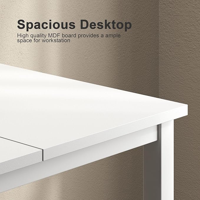 Need Large Computer Desk 70.8 x 31.5 inches Conference Table Large Office Desk Writing Table Workstation for Home OfficeWhite 10FJGSAC3-180WW-ND
