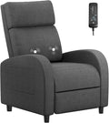 Homall Recliner Chair Recliner Sofa for Adults Recliners Home Theater Seating with Lumbar Support Reclining Sofa Chair for Living Room (Fabric Dark Grey)